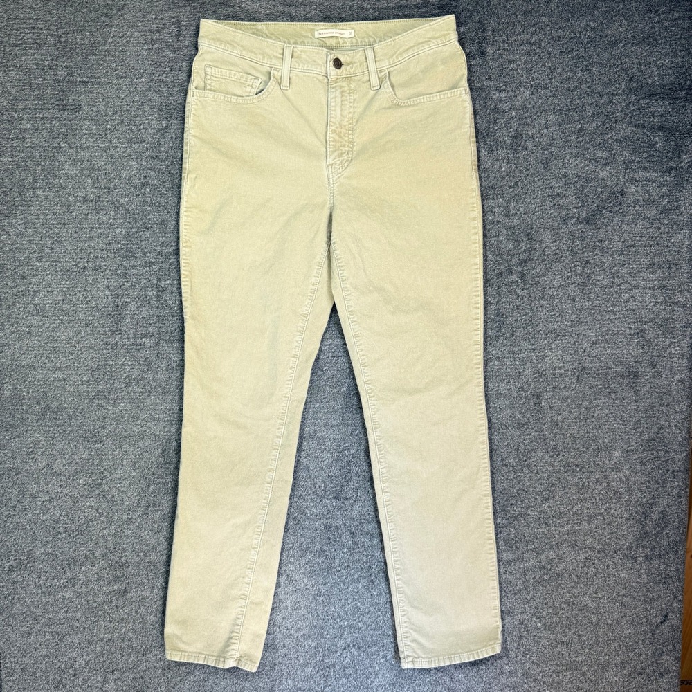 Levi's Corduroy Pants 724 High Rise Straight‎ Womens 31 Beige Tan W31 L32